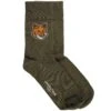 Maison Kitsune Fox Head Socks - Khaki -Emporio Clothing Shop maison kitsune fox head socks khaki p59375 873554 image