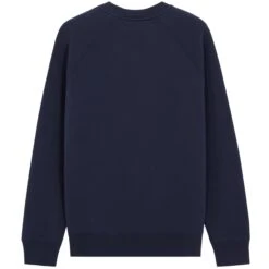 Maison Kitsune Grey Fox Head Patch Classic Sweatshirt - Navy -Emporio Clothing Shop maison kitsune grey fox head patch classic sweatshirt navy p55587 784408 image