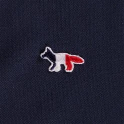 Maison Kitsune Tricolour Patch Classic Polo Shirt - Navy -Emporio Clothing Shop maison kitsune tricolour patch classic polo shirt navy p59166 870822 image
