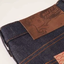 Naked And Famous Denim Super Skinny Dirty Fade Selvedge Jeans - Indigo -Emporio Clothing Shop naked and famous denim super skinny dirty fade selvedge jeans indigo p40381 324964 image