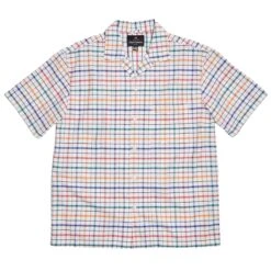 Nigel Cabourn Camp Collar Shirt - Off-White Check