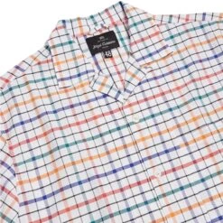 Nigel Cabourn Camp Collar Shirt - Off-White Check -Emporio Clothing Shop nigel cabourn camp collar shirt off white check p54448 758589 image