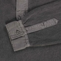 Nigel Cabourn Henley Long Sleeve Shirt - Charcoal -Emporio Clothing Shop nigel cabourn henley long sleeve shirt charcoal p61140 907316 image