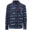Nigel Cabourn Overshirt - Blue Aztec Fish Print -Emporio Clothing Shop nigel cabourn overshirt blue aztec fish print p51725 703211 image