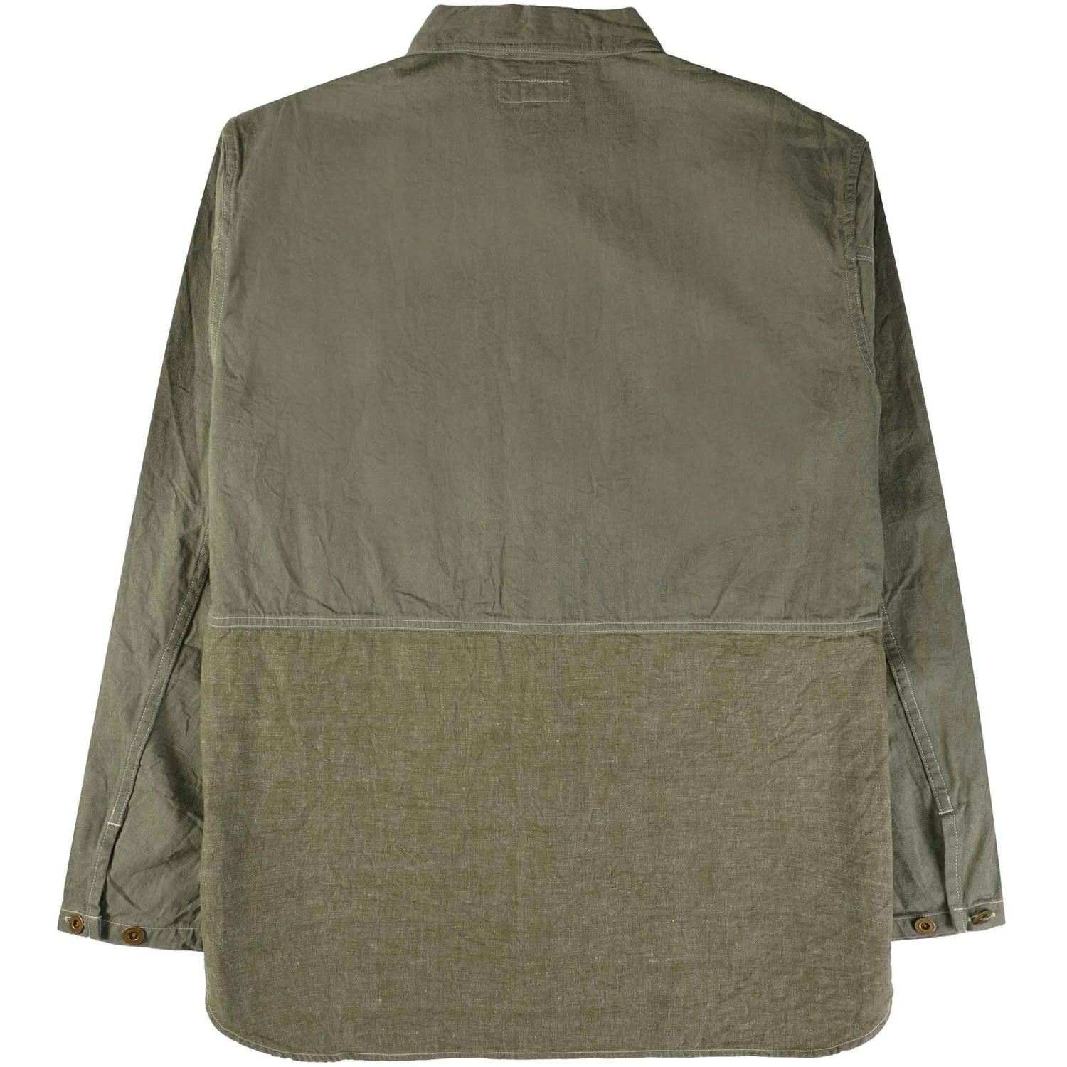 Nigel Cabourn Utility Shirt Type 2 10oz Denim - Green 6 Nigel Cabourn Utility Shirt Type 2 10oz Denim - Green - Image 4