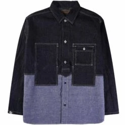 Nigel Cabourn Utility Shirt Type 2 10oz Denim - Indigo