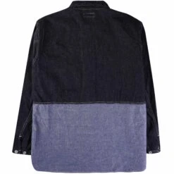 Nigel Cabourn Utility Shirt Type 2 10oz Denim - Indigo -Emporio Clothing Shop nigel cabourn utility shirt type 2 10oz denim indigo p61137 907283 image