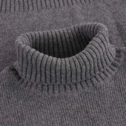 None Of The Above Cashmere Blend Roll Neck Jumper - Grey -Emporio Clothing Shop none of the above cashmere blend roll neck jumper grey p51474 694681 image