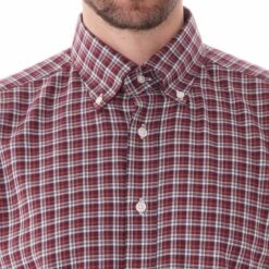 None Of The Above Check Shirt - Red -Emporio Clothing Shop none of the above check shirt red p43221 420910 image