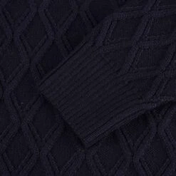 None Of The Above Diamond Textured Jumper - Navy -Emporio Clothing Shop none of the above diamond textured jumper navy p51471 694746 image
