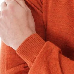 None Of The Above Knitted Half Zip - Orange -Emporio Clothing Shop none of the above knitted half zip orange p44135 444029 image