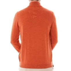 None Of The Above Knitted Half Zip - Orange -Emporio Clothing Shop none of the above knitted half zip orange p44135 444039 image