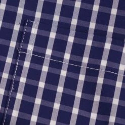 None Of The Above Made In Italy Daytona Short Sleeve Shirt - Blue Check -Emporio Clothing Shop none of the above made in italy daytona short sleeve shirt blue check p45996 510197 image