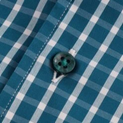 None Of The Above Made In Italy Daytona Short Sleeve Shirt - Green Check -Emporio Clothing Shop none of the above made in italy daytona short sleeve shirt green check p45994 510147 image