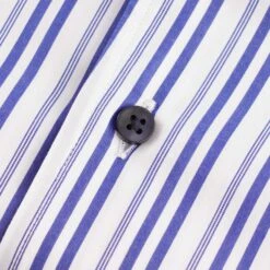 None Of The Above Made In Italy Stripe Short Sleeve Shirt - White/Navy -Emporio Clothing Shop none of the above made in italy stripe short sleeve shirt white navy p45999 510117 image