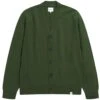 Norse Projects Adam Lambswool Cardigan - Army Green -Emporio Clothing Shop norse projects adam lambswool cardigan army green p59612 880424 image