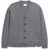 Norse Projects Adam Lambswool Cardigan - Grey