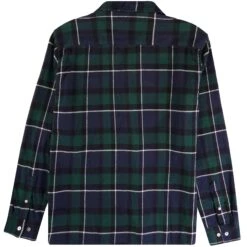 Norse Projects Carsten Organic Flannel Check Shirt - Black Watch Check -Emporio Clothing Shop norse projects carsten organic flannel check shirt black watch check p60477 890294 image