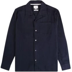 Norse Projects Carsten Organic Flannel Shirt - Dark Navy