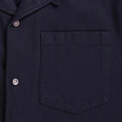Norse Projects Carsten Organic Flannel Shirt - Dark Navy -Emporio Clothing Shop norse projects carsten organic flannel shirt dark navy p60474 890329 image