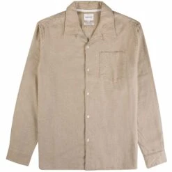 Norse Projects Carsten Organic Flannel Shirt - Khaki