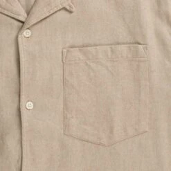 Norse Projects Carsten Organic Flannel Shirt - Khaki -Emporio Clothing Shop norse projects carsten organic flannel shirt khaki p60476 890309 image