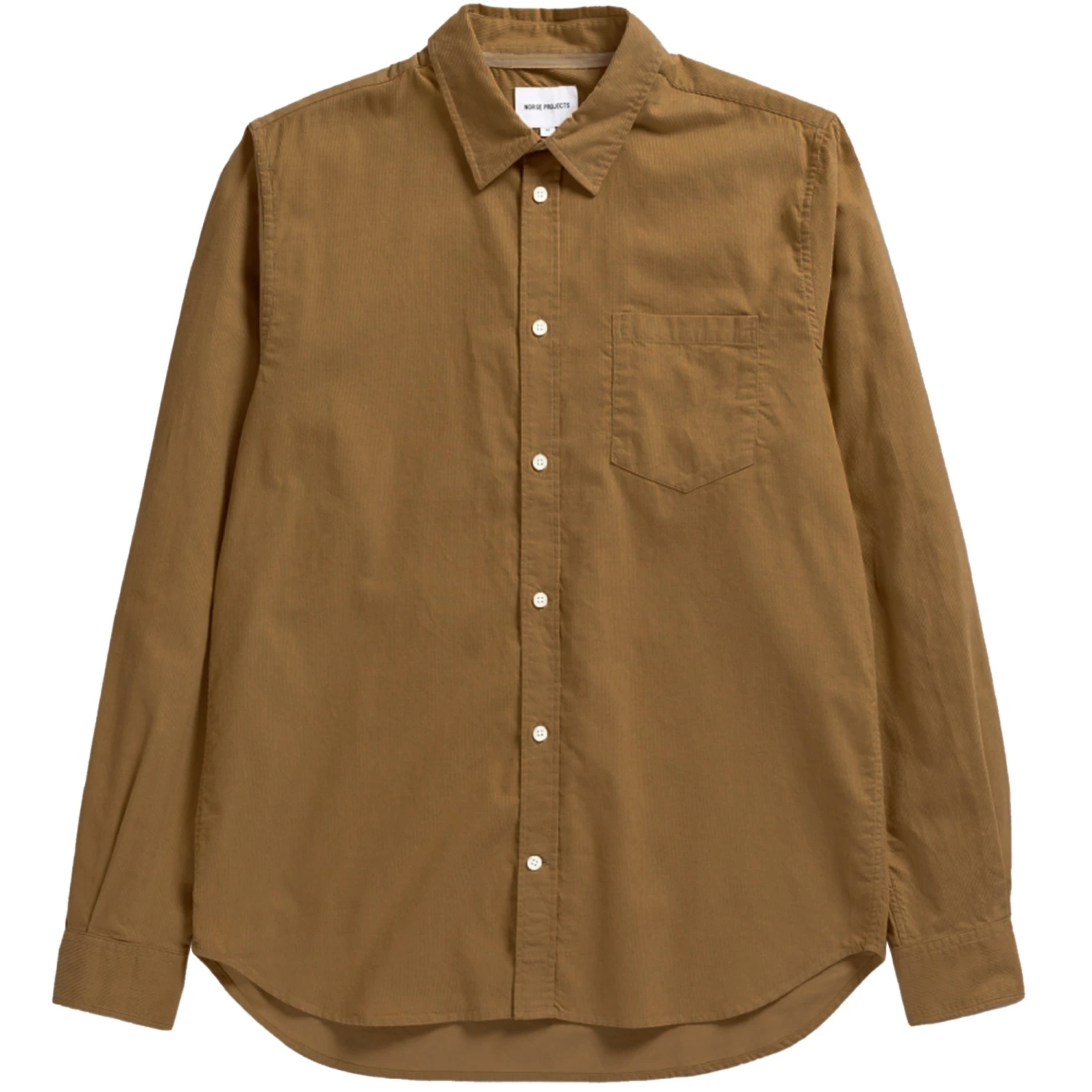 Norse Projects Osvald Corduroy Shirt - Camel 3 Norse Projects Osvald Corduroy Shirt - Camel