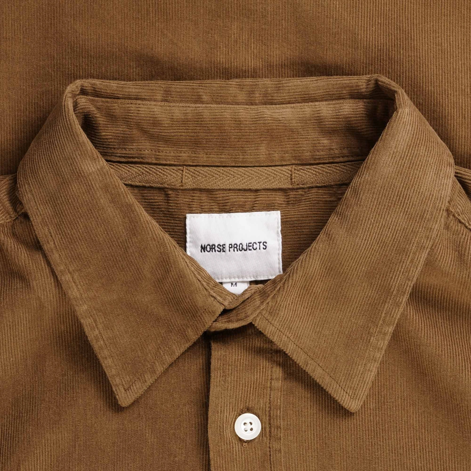 Norse Projects Osvald Corduroy Shirt - Camel 4 Norse Projects Osvald Corduroy Shirt - Camel - Image 2