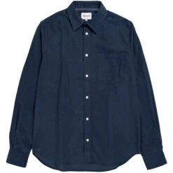 Norse Projects Osvald Corduroy Shirt - Navy
