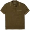Nudie Jeans Frippe Polo Club Shirt - Olive -Emporio Clothing Shop nudie jeans frippe polo club shirt olive p59623 880583 image