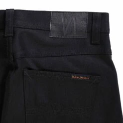 Nudie Jeans Lean Dean Dry Selvage Jeans - Black -Emporio Clothing Shop nudie jeans lean dean dry selvage jeans black p59394 874431 image