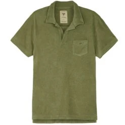 OAS Company Polo Terry Shirt - Khaki
