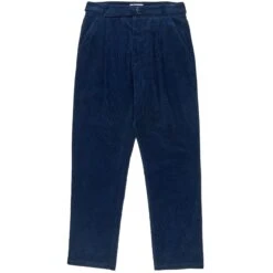 Oliver Spencer Belted Trousers - Whitton Cord Navy