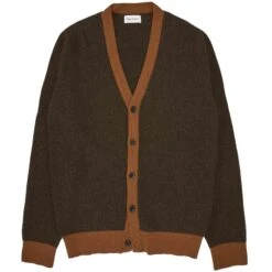 Oliver Spencer Caradale Cardigan - Benson Chocolate Brown