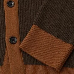 Oliver Spencer Caradale Cardigan - Benson Chocolate Brown -Emporio Clothing Shop oliver spencer caradale cardigan benson chocolate brown p60862 900375 image