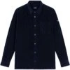 Paul And Shark Garment Dyed Cotton Velvet Overshirt - Navy Blue -Emporio Clothing Shop paul and shark yachting garment dyed cotton velvet overshirt navy blue p60471 890988 image