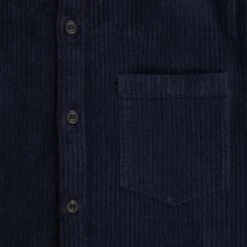 Paul And Shark Garment Dyed Cotton Velvet Overshirt - Navy Blue -Emporio Clothing Shop paul and shark yachting garment dyed cotton velvet overshirt navy blue p60471 890998 image