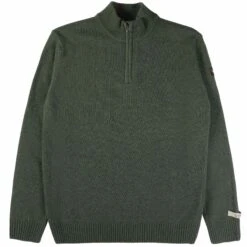 Paul And Shark Half Zip Jumper - Khaki
