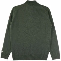 Paul And Shark Half Zip Jumper - Khaki -Emporio Clothing Shop paul and shark yachting half zip jumper khaki p59448 877679 image