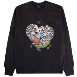 Paul Smith Bunny Heart Sweatshirt - Black