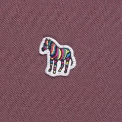 Paul Smith Cotton-Piqué Zebra Polo Shirt - Light Purple -Emporio Clothing Shop paul smith cotton pique zebra polo shirt light purple p59300 874597 image