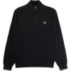 Paul Smith Half Zip Sweater - Black