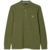 Paul Smith Long-Sleeve Zebra Logo Polo Shirt - Military Green -Emporio Clothing Shop paul smith long sleeve zebra logo polo shirt military green p59298 874512 image