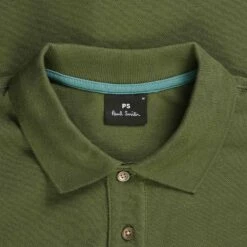Paul Smith Long-Sleeve Zebra Logo Polo Shirt - Military Green 6 Paul Smith Long-Sleeve Zebra Logo Polo Shirt - Military Green -Emporio Clothing Shop paul smith long sleeve zebra logo polo shirt military green p59298 874517 image