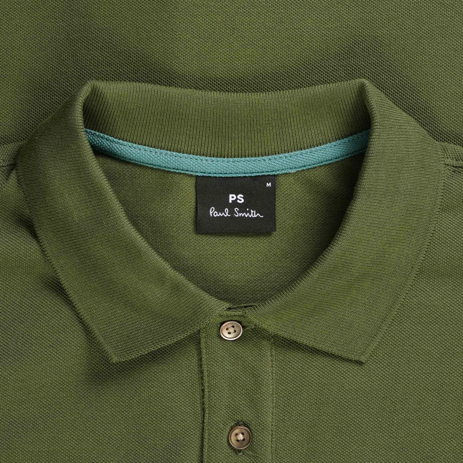 Paul Smith Long-Sleeve Zebra Logo Polo Shirt - Military Green 4 Paul Smith Long-Sleeve Zebra Logo Polo Shirt - Military Green - Image 2