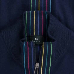 Paul Smith Sports Stripe Cardigan - Navy -Emporio Clothing Shop paul smith sports stripe cardigan navy p59628 880568 image