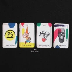 Paul Smith Tarot Cards T-Shirt - Black -Emporio Clothing Shop paul smith tarot cards t shirt black p59293 874462 image