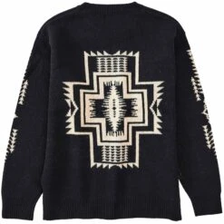 Pendleton Woolen Mills Crewneck Wool Pullover - Black -Emporio Clothing Shop pendleton woolen mills crewneck wool pullover black p61113 906870 image