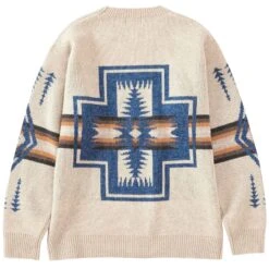 Pendleton Woolen Mills Crewneck Wool Pullover - Ivory -Emporio Clothing Shop pendleton woolen mills crewneck wool pullover ivory p61114 906926 image