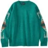 Pendleton Woolen Mills Crewneck Wool Pullover - Turquoise Harding -Emporio Clothing Shop pendleton woolen mills crewneck wool pullover turquoise harding p61115 906830 image